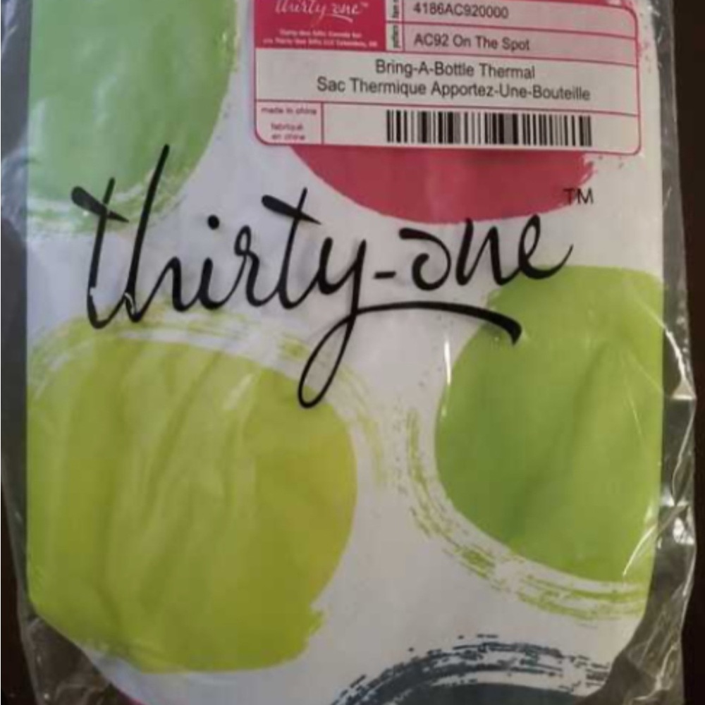 Thirty-One Bring-A-Bottle! Green & Pink! On the Spot! New in Bag!